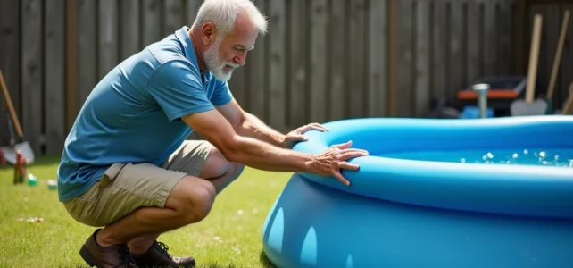 Solutions efficaces pour corriger une piscine autoportée qui penche dans votre jardin